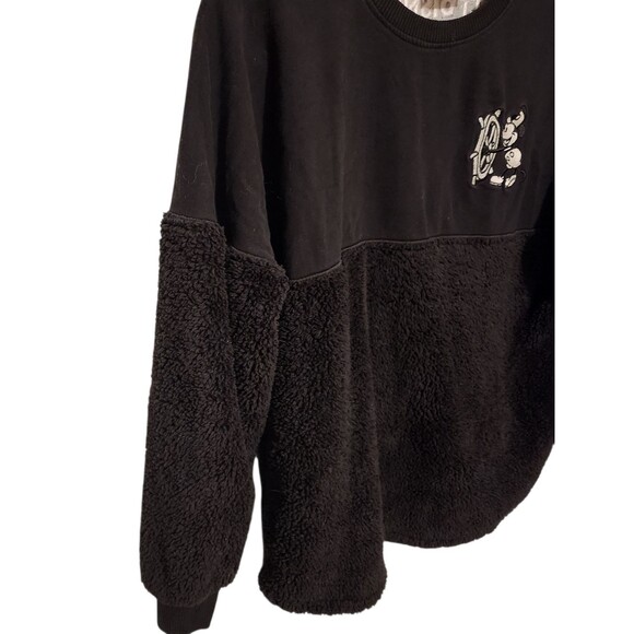 Disney Spirit Jersey Mickey Mouse Steamboat Willie Black Fleece Adult Large - Picture 4 of 10
